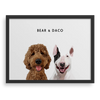 Quadro Personalizado 2 pets